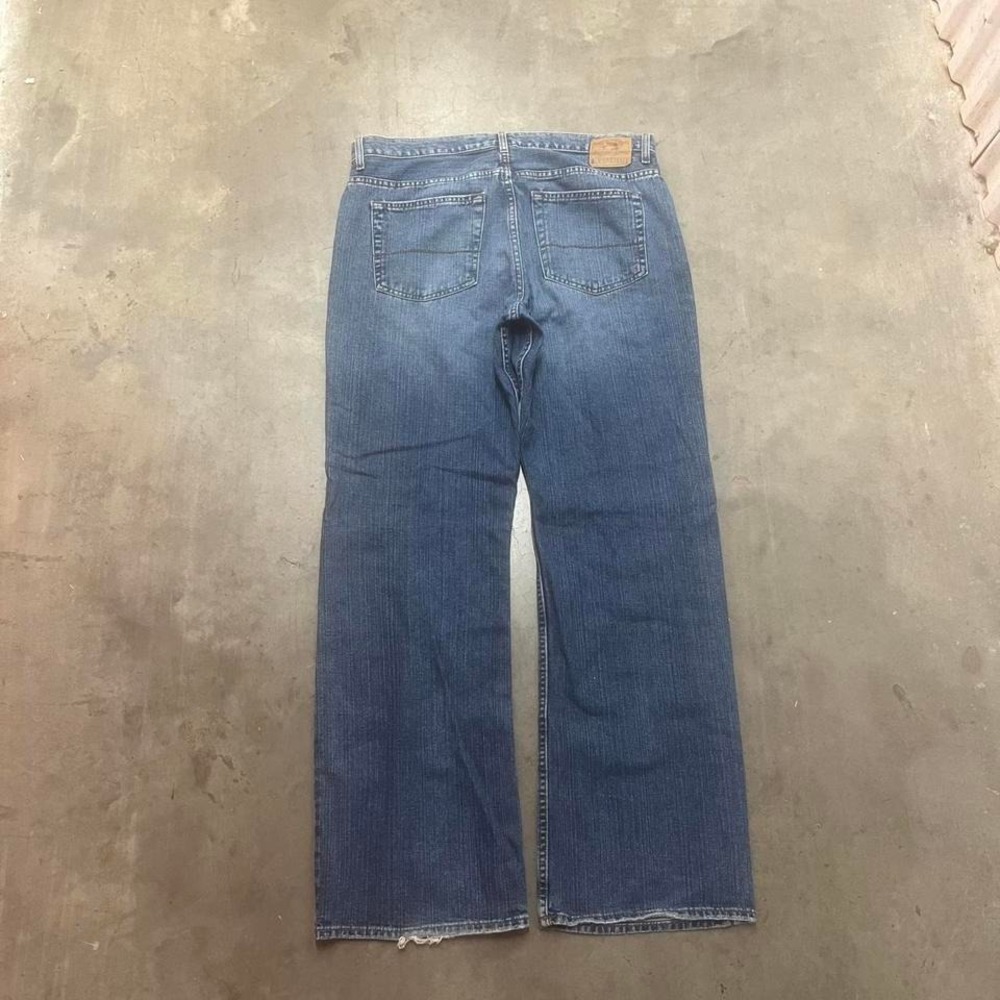 Y2K Aeropostale men's blue bootcut Benton jeans wide leg skater flare‎ 34